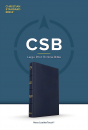 CSB Large Print Thinline Bible (Navy)
