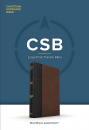 CSB Large Print Thinline Bible (Black & Brown)