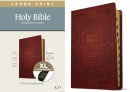 KJV Large Print Reference Holy Bible (LeatherLike, Ornate Burgundy, Indexed)