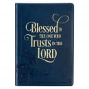 Journal: Blessed Is The One Who Trusts In The Lord (Navy)