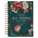 Journal: All Things Are Possible (Teal Wirebound)