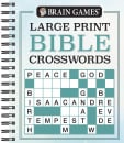 Brain Games - Large Print Bible Crosswords (Spiral Bound)