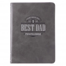 Journal: World's Best Dad (Gray Faux Leather)