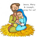 Magnet: Jesus, Mary, Joseph