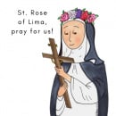 Magnet: St. Rose of Lima