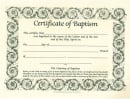 Parchment Baptism Certificates (6 Pack)