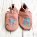 Emmaus Crib Shoes: Pink (6-12 mos)