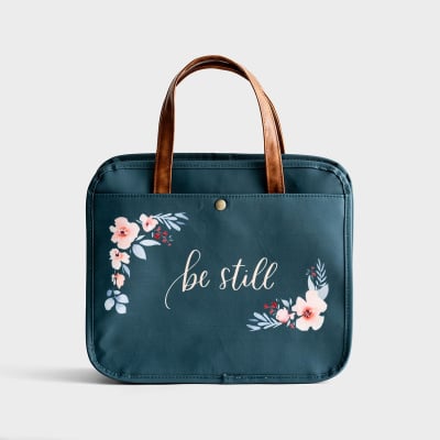 Bible Tote: Be Still (Floral)