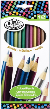 Royal & Langnickel 12 Metallic Color Pencils