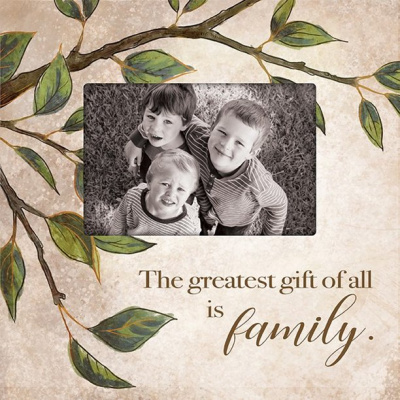 4 x 6 Photo Frame: Greatest Gift Is Family