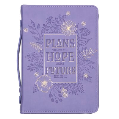 Hope and Future Purple Bible Cover (Large)