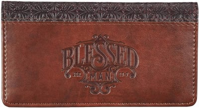 Checkbook Cover: Blessed Man