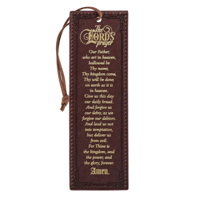 Bookmark: The Lord's Prayer (Faux Leather)