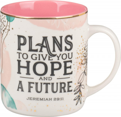 Mug: Plans To Give You Hope (Watercolor)