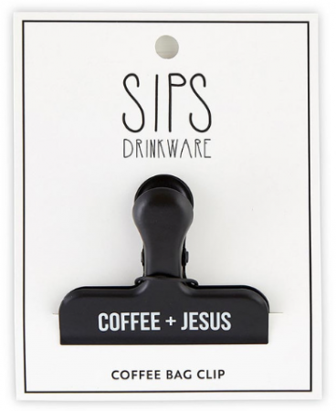 Coffee Bag Clip: Coffee And Jesus