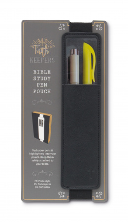Black Faith Keepers Bible Study Pen Pouch