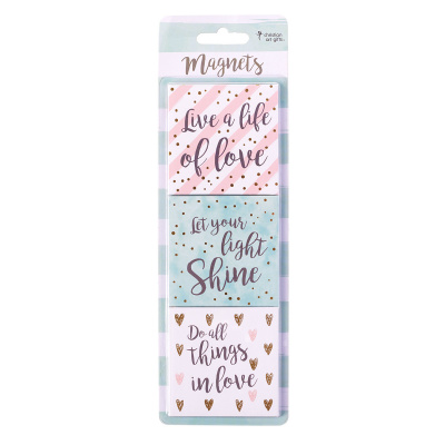 Live A Life Of Love, Let Your Light Shine, Do All Things In Love Magnets