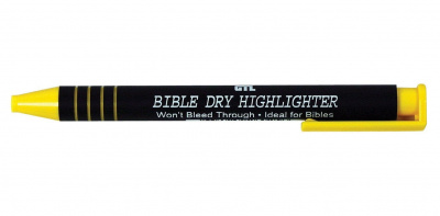 Bible Dry Highlighter: Yellow (No Backer-Card)