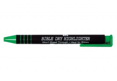 Bible Dry Highlighter: Green (No Backer-Card)
