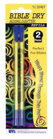 Bible Dry Highlighter Refill: Yellow (2pk)