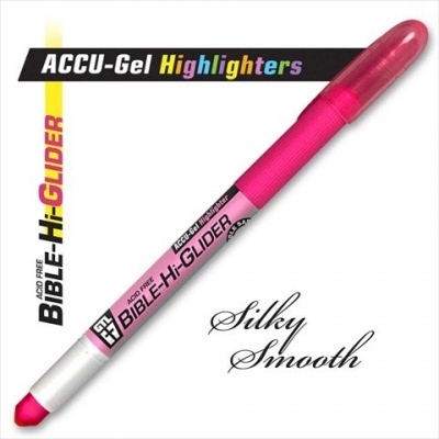 Highlighter Accu Gel Bible Hi Glider Pink