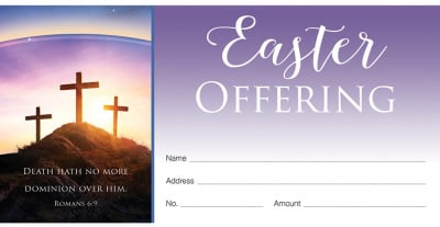 Offering Envelope: Death Hath No More Dominion (Easter, 100 PK)
