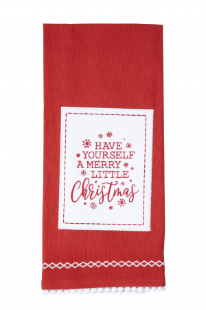 Merry Little Christmas Tea Towel