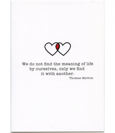 Thomas Merton Wedding Card