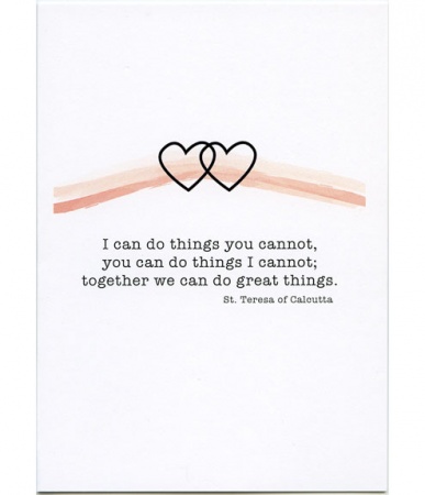 Together We Can Do Great Things Anniversary Card