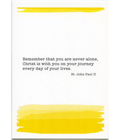 You Are Never Alone, St. John Paul II Get Well Card