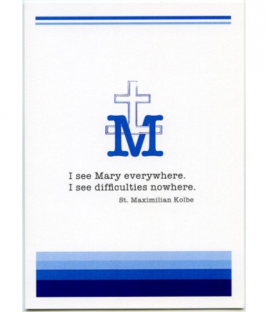 I See Mary Everywhere Encouragement Card