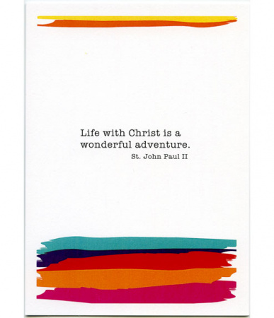 Life With Christ Happy Birthday Card