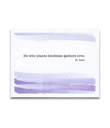He Who Plants Love, St. Basil, Watercolor Thank You Card