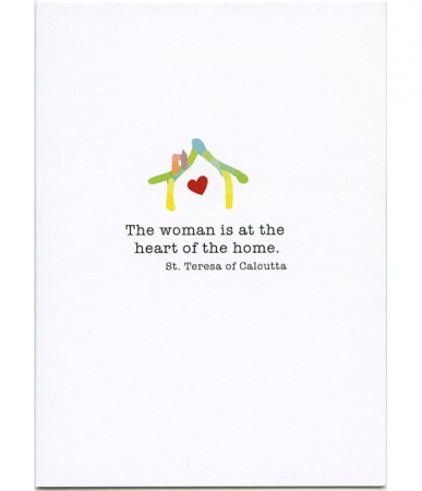 Heart of the Home, St. Teresa of Calcutta Mother’s Day Card