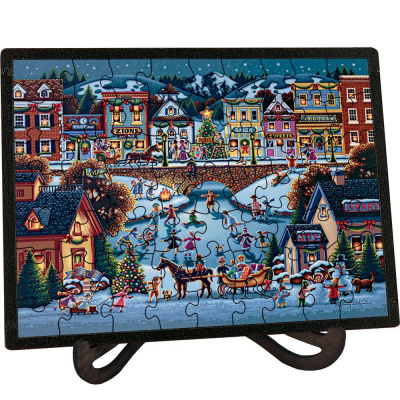 Hometown Christmas Picture Perfect Puzzle (60 PC)