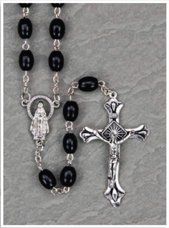 Black Keepsake Rosary