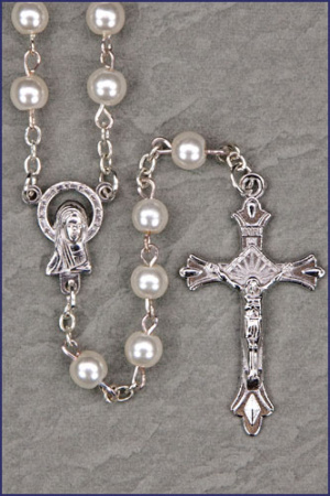 Pearl Keepsake Rosary