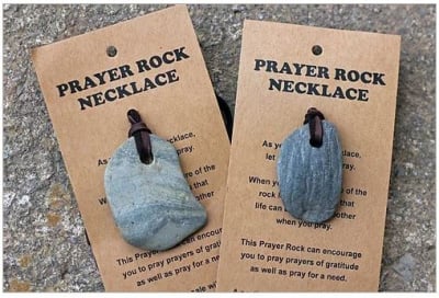 Joshua Jar Prayer Rock Necklace