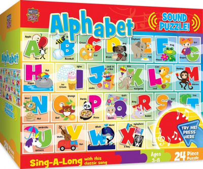 Sing-A-Long Alphabet: 24 Piece Kids Puzzle with Sound
