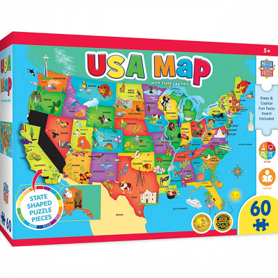 Puzzle: Shaped USA States (60 PC)
