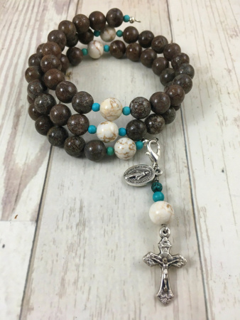 Our Lady of Good Counsel Rosary Bracelet