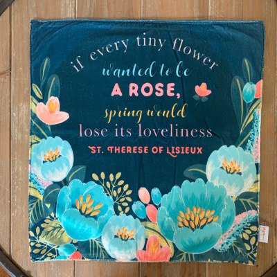 Saint Therese Ultra Soft Lovey Blanket