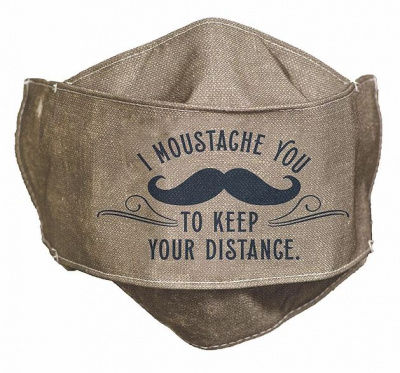 Face Mask: I Moustache You (To Keep Your Distance)