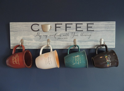Coffee Mug Wall Rack