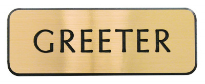 Badge: Greeter Magnet (Gold)