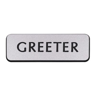 Badge: Greeter Magnet (Silver)