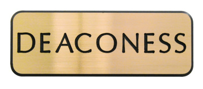 Badge: Deaconess Pin (Gold)