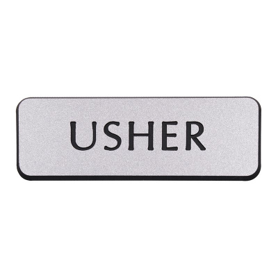Badge: Usher Pin (Silver)