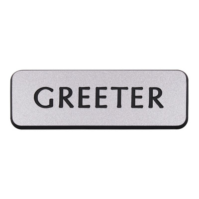 Badge: Greeter Pin (Silver)