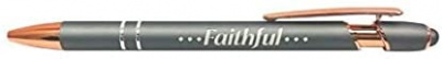 Pen: Faithful (Grey Soft Touch)